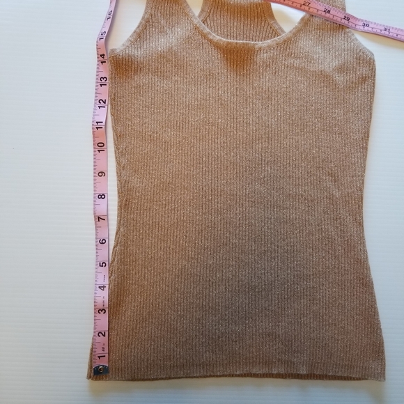 Rose Gold Lurex Tank - Picture 5 of 6